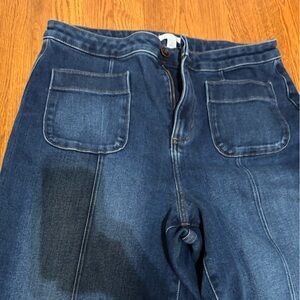 LC Lauren Conrad Women's Dark Blue Relaxed Jeans